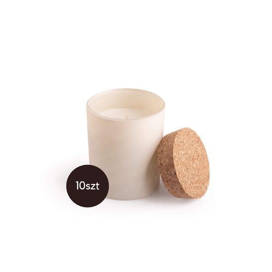 Świeca zapachowa classic 150ml cream mat wieczko korkowe - 10szt